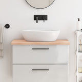 Plan de lavabo Vidaxx 80x50x (2-4) cm en bois massif non traité
