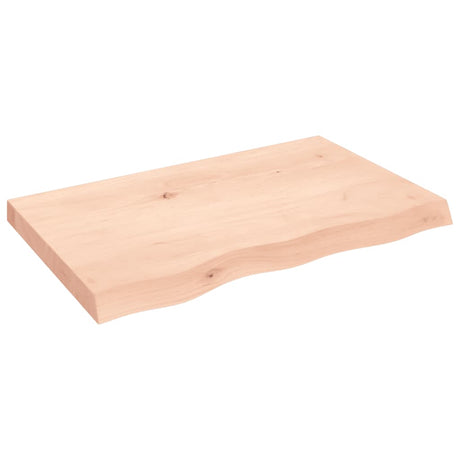 VidaXL Plan de lavabo 80x50x (2-6) cm bois massif non traité