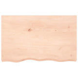 VidaXL Plan de lavabo 80x50x (2-6) cm bois massif non traité