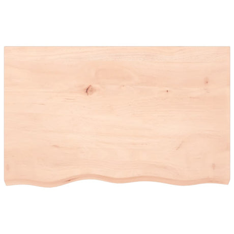 VidaXL Plan de lavabo 80x50x (2-6) cm bois massif non traité