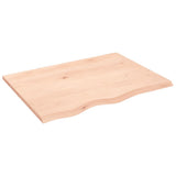 Plan de lavabo Vidaxx 80x60x2 cm bois massif non traité