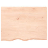 Plan de lavabo Vidaxx 80x60x2 cm bois massif non traité