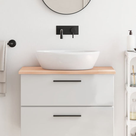 Plan de lavabo Vidaxx 80x60x2 cm bois massif non traité