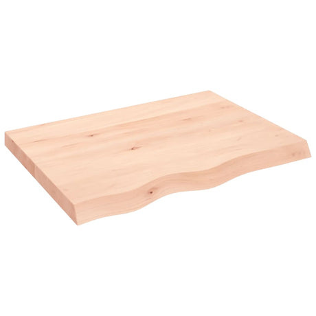 Plan de lavabo Vidaxx 80x60x (2-6) cm en bois massif non traité