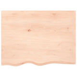 Plan de lavabo Vidaxx 80x60x (2-6) cm en bois massif non traité