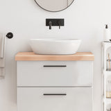 Vidaxl Washbasin Blade 80x60x (2-6) CM Madera maciza no tratada