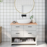 Plan de lavabo Vidaxx 100x30x (2-4) cm en bois massif non traité