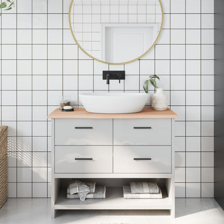 Plan de lavabo Vidaxx 100x40x2 cm bois massif non traité