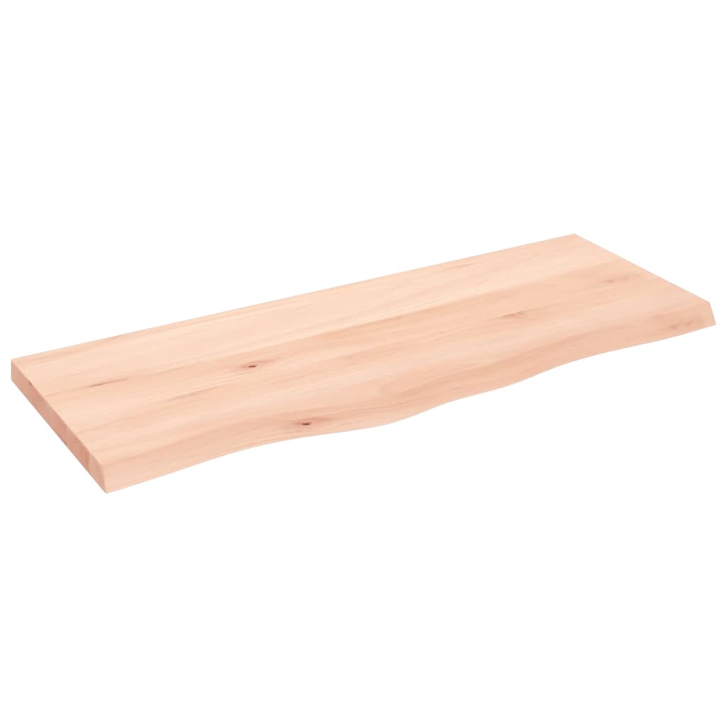 VidaXL Plan de lavabo 100x40x (2-4) cm bois massif non traité