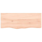 VidaXL Plan de lavabo 100x40x (2-4) cm bois massif non traité