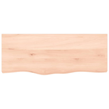 VidaXL Plan de lavabo 100x40x (2-4) cm bois massif non traité