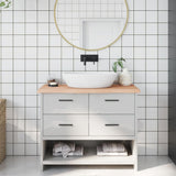 VidaXL Plan de lavabo 100x40x (2-4) cm bois massif non traité