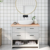 Plan de lavabo Vidaxx 100x40x (2-6) cm en bois massif non traité