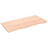 VidaXL Plan de lavabo 100x50x2 cm bois massif non traité