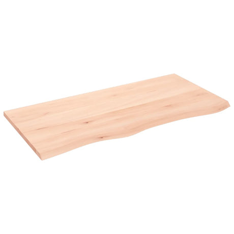VidaXL Plan de lavabo 100x50x2 cm bois massif non traité