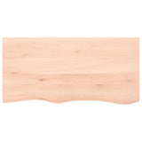 VidaXL Plan de lavabo 100x50x2 cm bois massif non traité