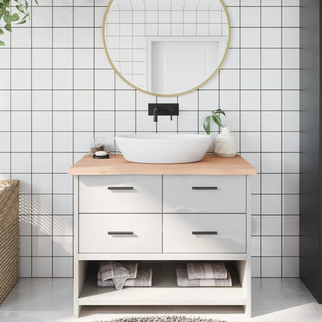 Plan de lavabo Vidaxx 100x50x (2-4) cm en bois massif non traité