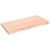 VidaXL Plan de lavabo 100x50x (2-6) cm bois massif non traité