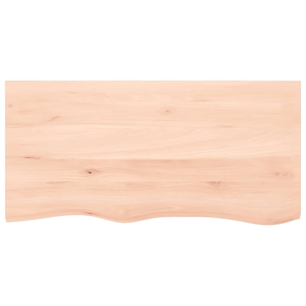 VidaXL Plan de lavabo 100x50x (2-6) cm bois massif non traité