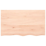 VidaXL Plan de lavabo 100x60x2 cm bois massif non traité