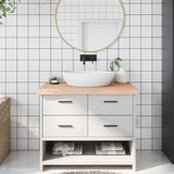 Vidaxl Washbasin Blad 100x60x (2-6) cm Bois massif non traité