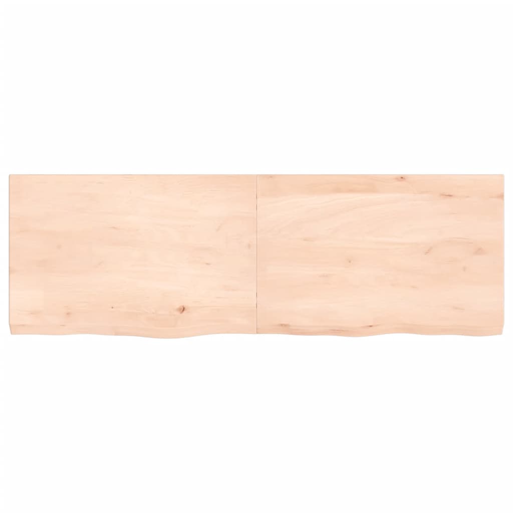 VidaXL Washbasin sheet 120x40x (2-4) cm Untreated solid wood