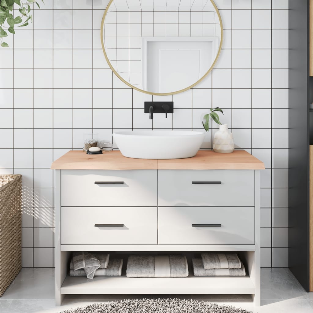 Plan de lavabo Vidaxx 120x50x (2-4) cm en bois massif non traité