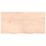 Plan de lavabo Vidaxx 120x60x (2-6) cm en bois massif non traité