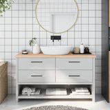 Plan de lavabo Vidaxx 140x40x (2-4) cm bois massif non traité