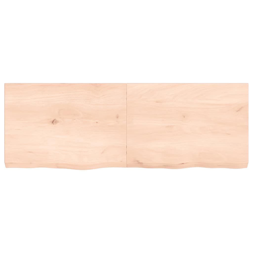 VidaXL Washbasin sheet 140x50x (2-6) cm Untreated solid wood