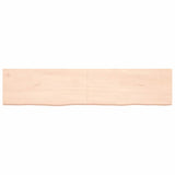 Vidaxl wastbasin Blat 180x40x (2-4) cm onbehandelten Holz