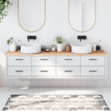Plan de lavabo Vidaxx 220x50x (2-4) cm bois massif non traité
