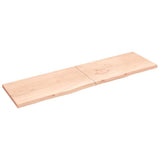 VidaXL Plan de lavabo 220x60x (2-4) cm bois massif non traité