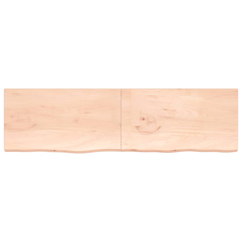 VidaXL Plan de lavabo 220x60x (2-4) cm bois massif non traité