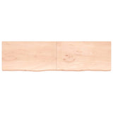 VidaXL Plan de lavabo 220x60x (2-4) cm bois massif non traité