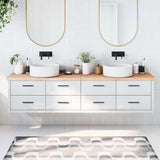 VidaXL Plan de lavabo 220x60x (2-4) cm bois massif non traité