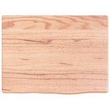 Plan vasque Vidaxx 40x30x2 bois massif traité marron clair