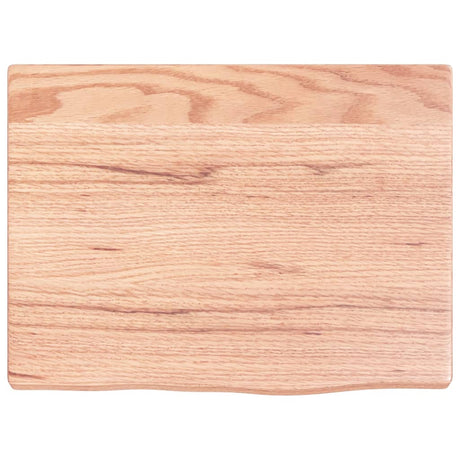 Plan vasque Vidaxx 40x30x2 bois massif traité marron clair