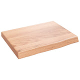 Vidaxx plan de lavabo 40x30x (2-4) cm bois massif traité marron clair