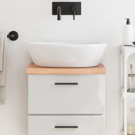 Vidaxx plan de lavabo 40x30x (2-4) cm bois massif traité marron clair