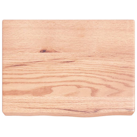Vidaxx plan de lavabo 40x30x (2-6) cm bois massif traité marron clair