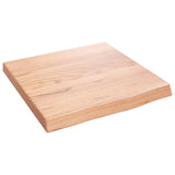 Vidaxx plan de lavabo 40x40x (2-4) cm bois massif traité marron clair
