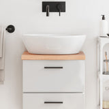 Vidaxx plan de lavabo 40x40x (2-4) cm bois massif traité marron clair