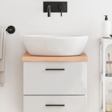 Vidaxx plan de lavabo 40x40x (2-4) cm bois massif traité marron clair