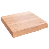 Vidaxx plan de lavabo 40x40x (2-6) cm bois massif traité marron clair
