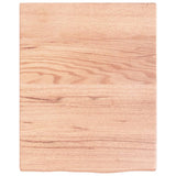 Plan vasque Vidaxx 40x50x2 bois massif traité marron clair