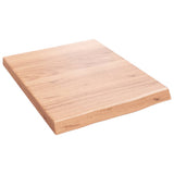 Vidaxx plan de lavabo 40x50x (2-4) cm bois massif traité marron clair