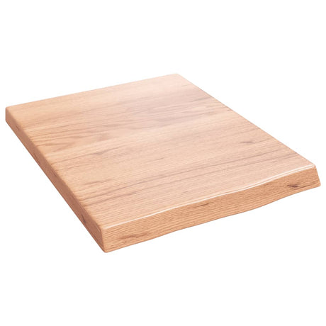 Vidaxx plan de lavabo 40x50x (2-4) cm bois massif traité marron clair