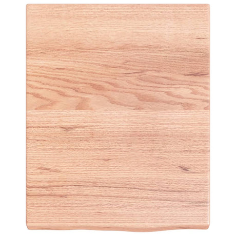 Vidaxx plan de lavabo 40x50x (2-4) cm bois massif traité marron clair