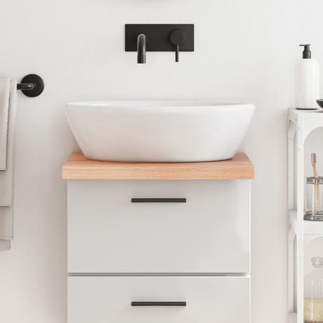 Vidaxx plan de lavabo 40x50x (2-4) cm bois massif traité marron clair